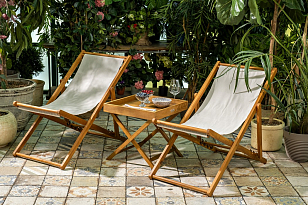 Кресло-шезлонг Joygarden Capri из акации для дачи Кресло-шезлонг Joygarden Capri из акации, садовая мебель