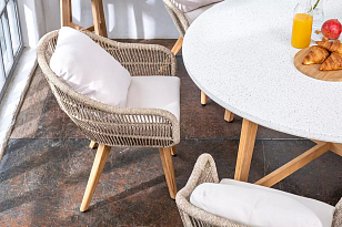 Обеденная группа из тика Joygarden Talara M, садовая мебель