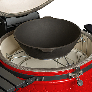 керамический угольный гриль dinoegg classic red для дачи