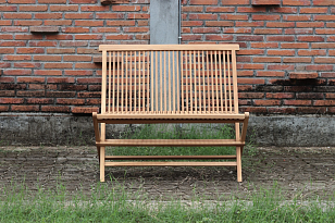 Скамейка складная из тика Lite Amelia, садовая мебель