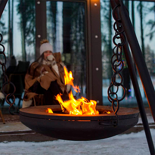 Чугунная чаша на треноге Concretika iron X80, уличное оборудование