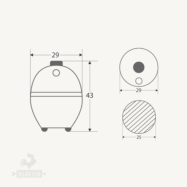 Купить гриль керамический big green egg mini мини (диаметр решетки 25 ...