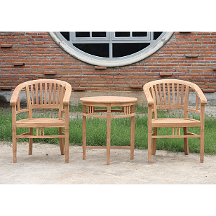 Кофейный комплект из тика Lite Mirano, садовая мебель