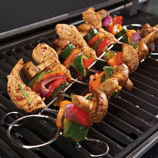 Подставка для шашлыка с соусницами Broil King