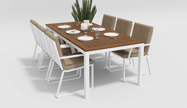 Обеденная зона Gardenini Bella Voglie Beige 220 