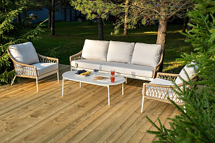 Лаунж-зона 4SIS Венеция, цвет соломенный, садовая мебель