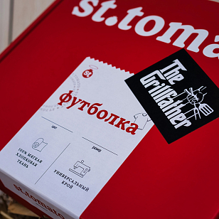 Одежда и аксессуары Футболка St.Tomato с двухсторонней печатью Grillfather XL/XXL для BBQ