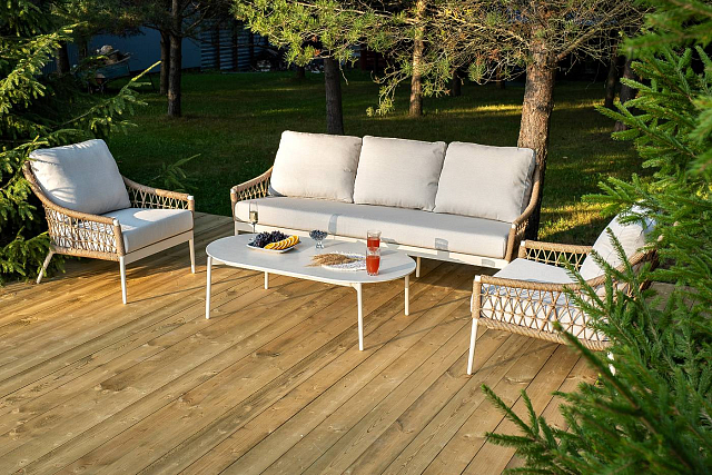 Лаунж-зона 4SIS Венеция, цвет соломенный 