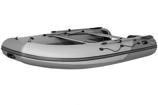 Лодка ПВХ Фрегат 430 С серая