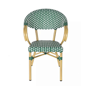 Стул 4SIS Грас, цвет бело-зеленый / бежевый, садовая мебель