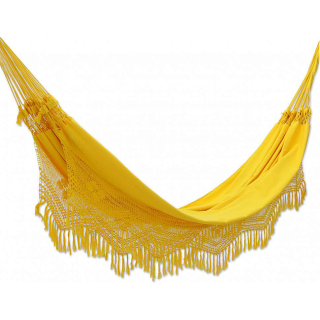 Гамак двухместный Lite Forro желтый