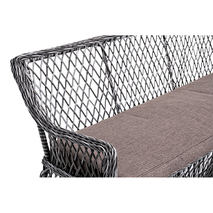 Лаунж-зона 4SIS Асти на 4 персоны, цвет графит, садовая мебель