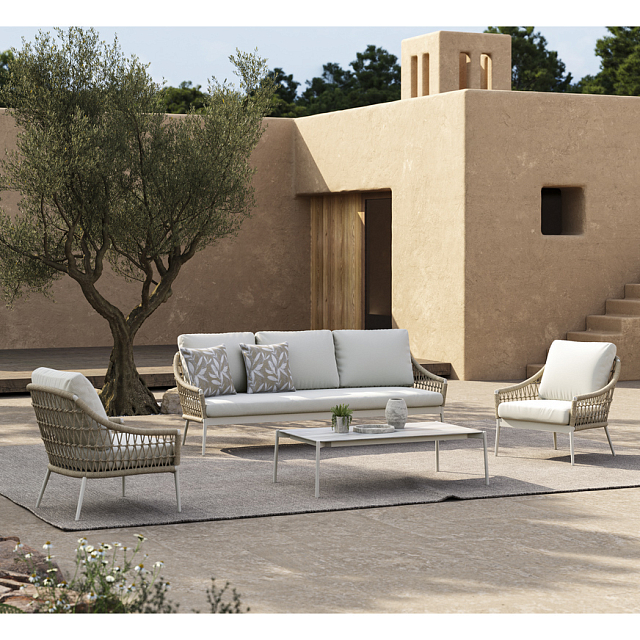 Лаунж-зона 4SIS Венеция, цвет соломенный 