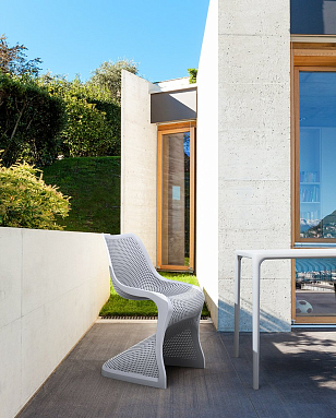 Стул Siesta Contract Bloom Цвет: серебристый, садовая мебель