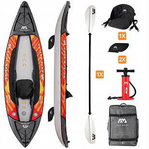 Каяк надувной одноместный с веслами Aqua Marina Memba-330 10'10" S22 для серфинга Каяк надувной одноместный с веслами Aqua Marina Memba-330 10'10" S22