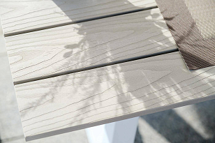 Обеденный стол 4SIS Сан Ремо, каркас белый, столешница бежевая