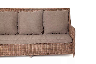 Диван 4SIS Гляссе трехместный Цвет: коричневый