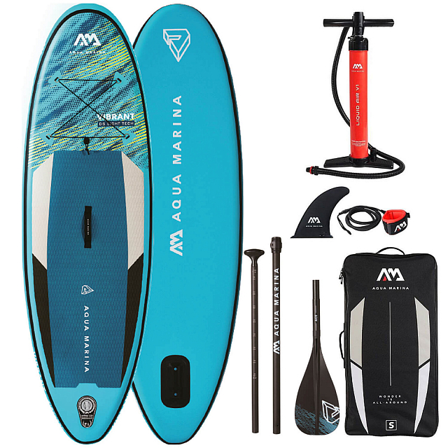 SUP-доска надувная юношеская с веслом Aqua Marina Vibrant 8'0" S22 для серфинга