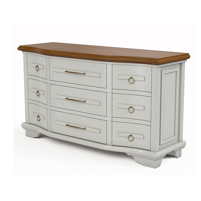 Комод Leda Мерано с дубовой столешницей 