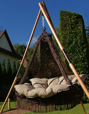 Подвесное кресло Lite Cartagena 4 цвета на каркасе Maya, садовая мебель