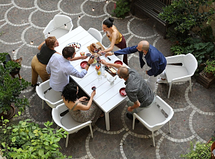 Стол раздвижной Nardi Rio 210 Alu Цвет: белый, садовая мебель