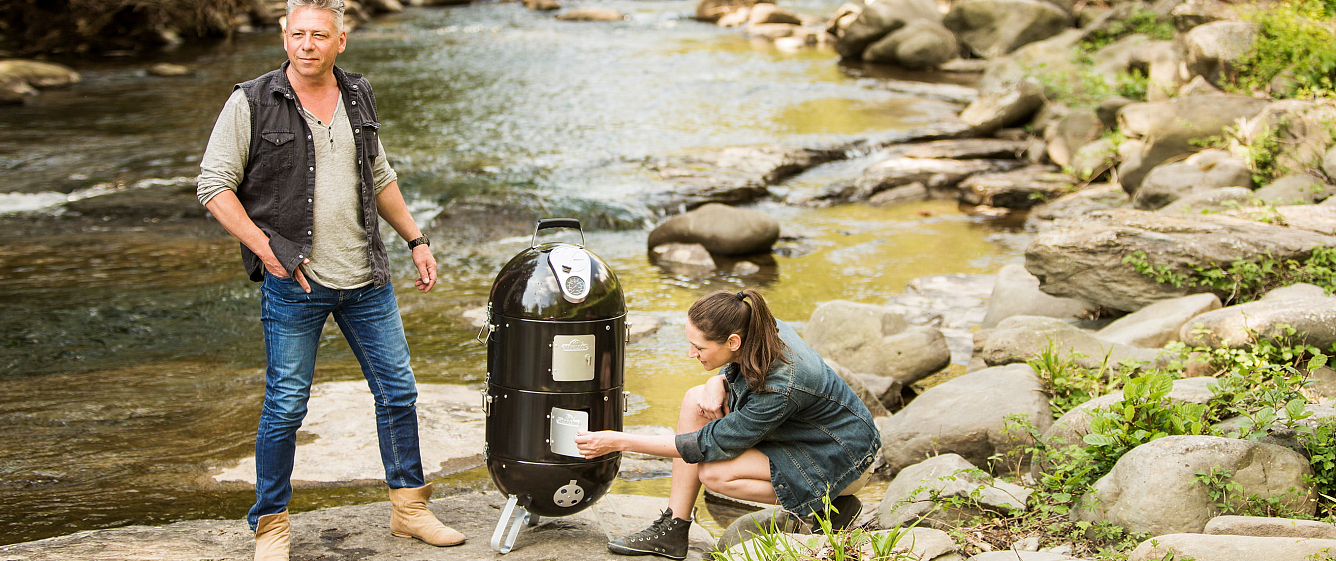 угольный гриль - смокер napoleon apollo-as200k