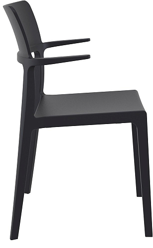 Кресло Siesta Contract Plus Цвет: чёрный для дачи Кресло Siesta Contract Plus Цвет: чёрный, садовая мебель