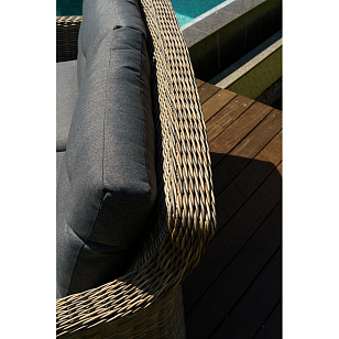 Диван двухместный Lite Venezia Цвет: коричневый, садовая мебель