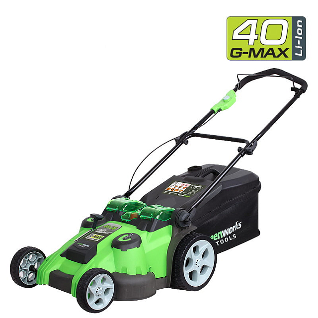 Газонокосилка аккумуляторная 49 см Greenworks 40V G40LM49DB TwinForce 