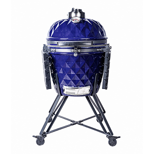 гриль керамический diamond egg xl pro цвет: синий для дачи