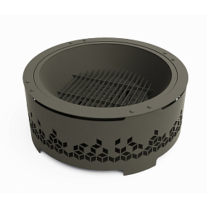 Уличный очаг Grey Stone Fuego L Rhomb для сада и загородного дома Уличный очаг Grey Stone Fuego L Rhomb, уличное оборудование