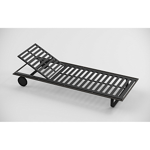 Шезлонг Gardenini Premium Hacienda S Карбон / Темно-серый, садовая мебель