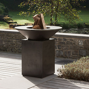 Дровяной гриль-очаг OFYR Classic 100-100 OCB черный для приготовления пищи Дровяной гриль-очаг OFYR Classic 100-100 OCB черный для сада