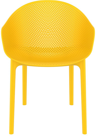 Кресло Siesta Contract Sky Цвет: желтый для дачи Кресло Siesta Contract Sky Цвет: желтый, садовая мебель