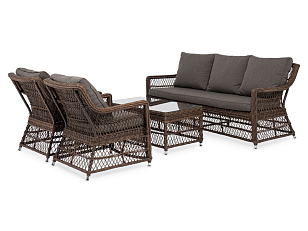 Лаунж зона 4SIS Гранд Латте, цвет коричневый для дачи Лаунж зона 4SIS Гранд Латте, цвет коричневый, садовая мебель