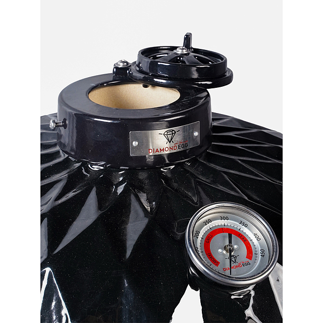 гриль керамический diamond egg xl pro цвет: черный