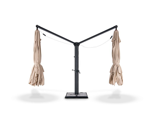 Двукупольный зонт 4SIS Рим два купола металлической опоре 