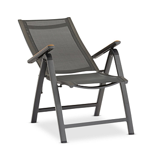 Кресло складное Brafritid Andy антрацит, садовая мебель
