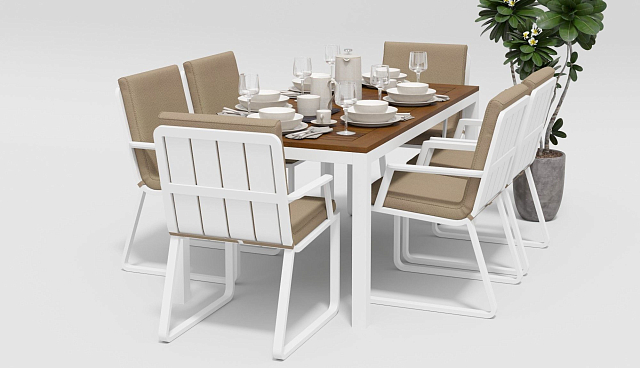 Обеденная зона Gardenini Bella Voglie Beige 180 