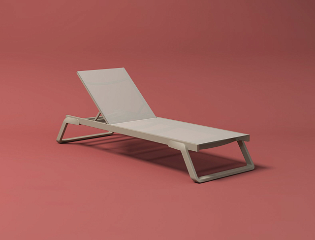 Шезлонг-лежак Siesta Contract Tropic Цвет: бежевый 