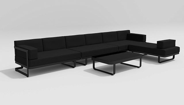 Лаунж зона Gardenini Hacienda Карбон / Черный 