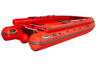 Лодка ПВХ Фрегат 550 FM Jet красная для хобби и пикника