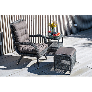 Лаунж-зона 4SIS Толедо Цвет: графит, садовая мебель