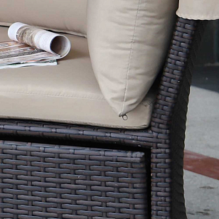 Лаунж зона Lite Scalia Brown, садовая мебель