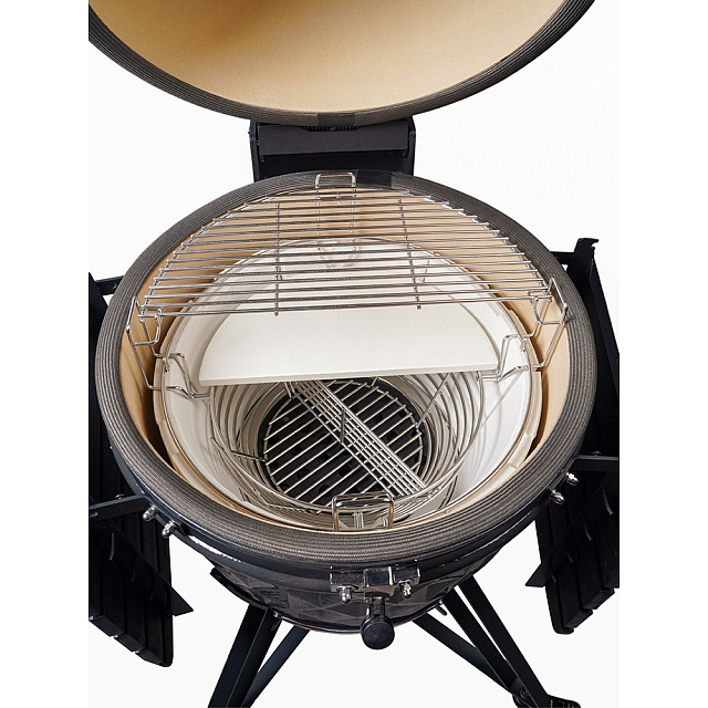 гриль керамический diamond egg xl pro цвет: серый