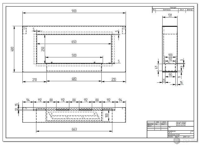 Биокамин ZeFire Orion White 900 со стемалитом