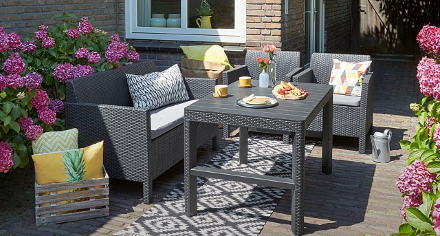 Лаунж зона Keter Orlando Lyon серый 