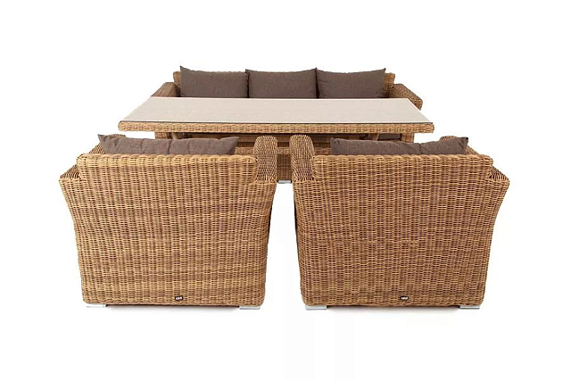 Обеденная группа 4SIS Моккачино, цвет соломенный 