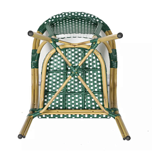 Стул 4SIS Кабри цвет бежевый / зелено-белый, садовая мебель