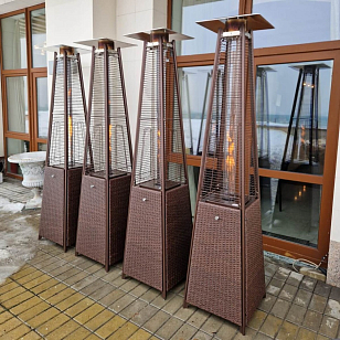 Уличный газовый обогреватель WWT 13I Rotang Brown, уличное оборудование